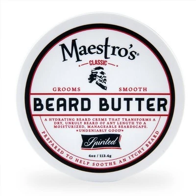 Maestro's Classic Beard Butter Spirited Blend 4oz