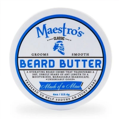 Maestro's Classic Beard Butter Mark of a Man Blend 4.0oz