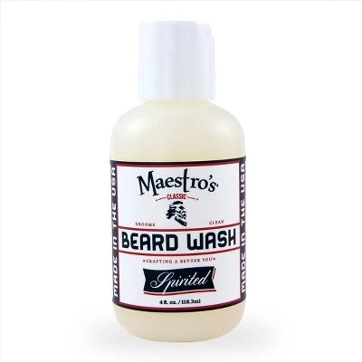 Maestro's Classic Beard Wash Spirited Blend  4.0oz