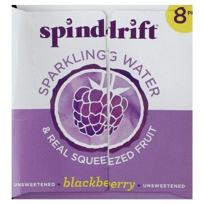 Spindrift Sparkling Water Blackberry 8pk/12 fl oz Cans