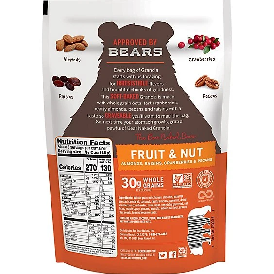 Bear Naked Fruit & Nut Granola  12oz