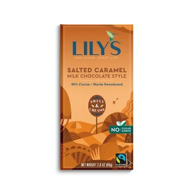 Lily's Salted Caramel Milk Chocolate Bar  2.8oz