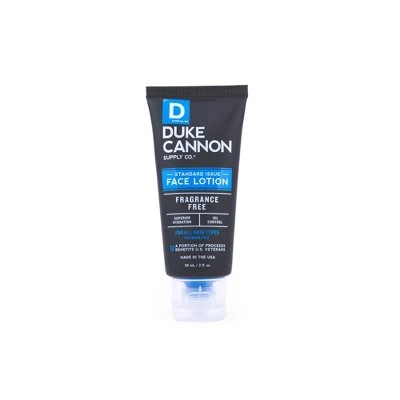 Duke Cannon Standard Issue Face Lotion Fragrance Free Oil Control  2 fl oz