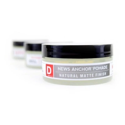 Duke Cannon News Anchor Pomade Natural Matte Finish Medium to Strong Hold  2oz