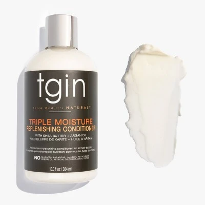 TGIN Triple Moisture Rich Replenishing Conditioner For Natural Hair With Shea Butter & Argan Oil 1