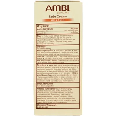 AMBI Fade Cream Oily Skin  2 oz