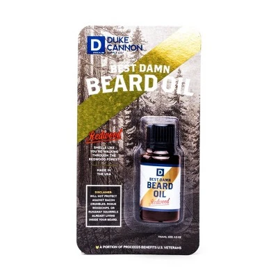Duke Cannon Supply Best Damn Beard Oil Travel Size  2oz
