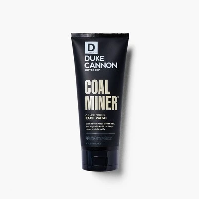 Duke Cannon Coal Miner Glycolic Face Cleanser 6 fl oz