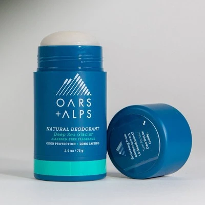 Oars + Alps Men's Sensitive Aluminum Free Natural Deodorant Deep Sea Glacier 2.6oz