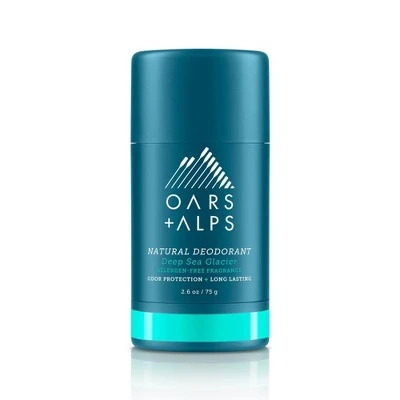 Oars + Alps Men's Sensitive Aluminum Free Natural Deodorant Deep Sea Glacier 2.6oz