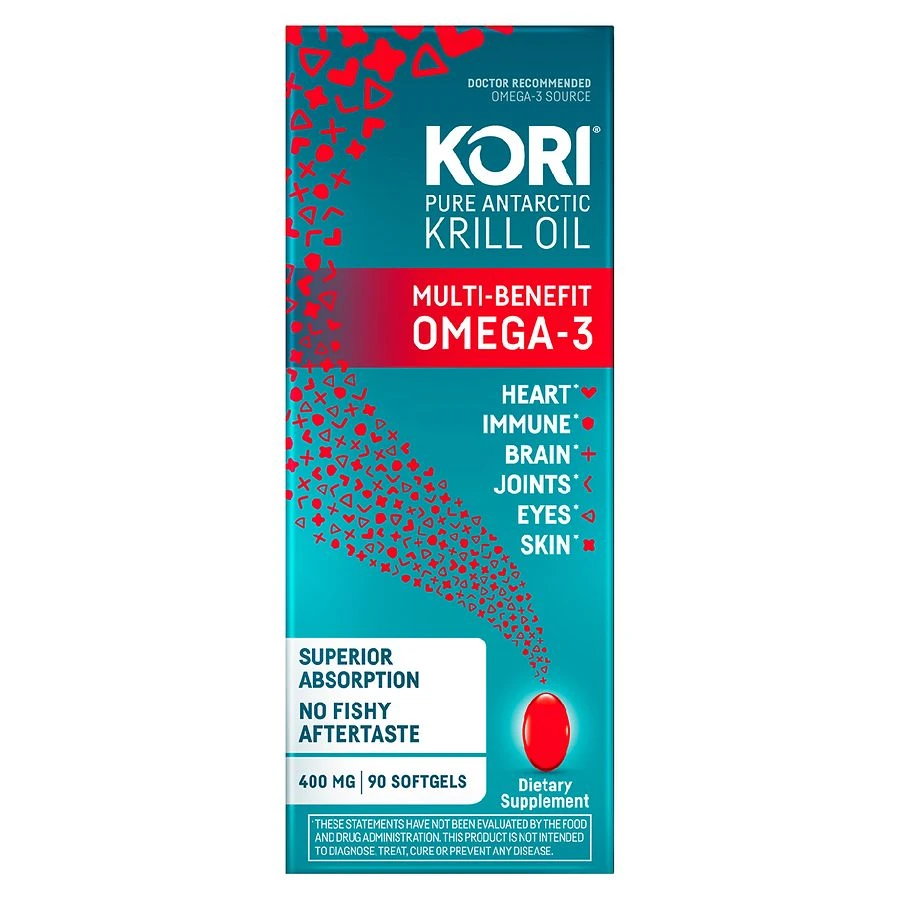 Kori Krill Oil Superior Omega 3 400mg Mini Softgels  90ct