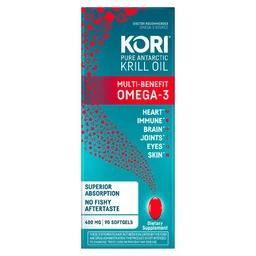 Kori Krill Oil Kori Krill Oil Superior Omega 3 400mg Mini Softgels  90ct