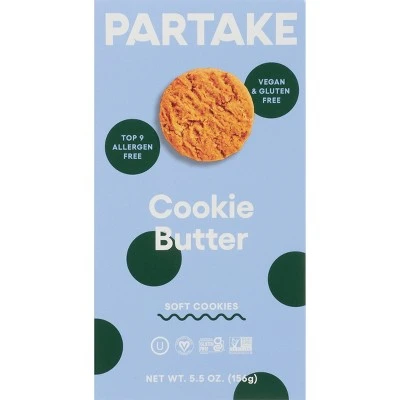 Partake Soft Baked Cookie Butter Cookies 5.5oz