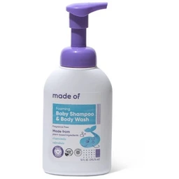 MADE OF MADE OF Organic Baby Shampoo & Body Wash Fragrance Free 10oz