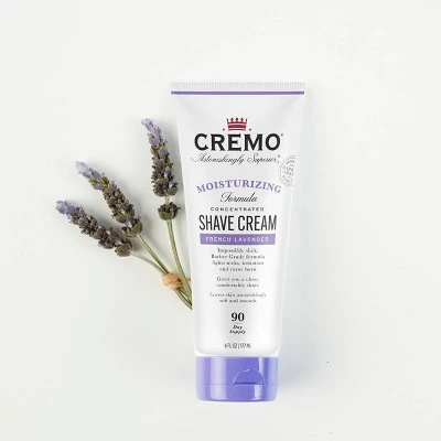 Cremo Bliss Moisturizing Concentrated Shave Cream Lavender  6 fl oz