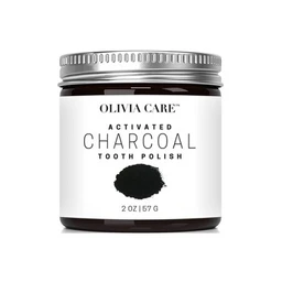 Olivia Care Activated Charcoal Tooth Polish Whitening Powder Original  2oz