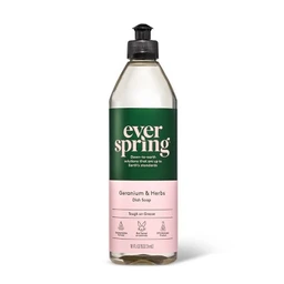 Everspring Geranium & Herbs Liquid Dish Soap  18 fl oz  Everspring™