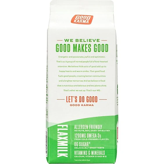 Good Karma Unsweetened Flax Milk  0.5gal