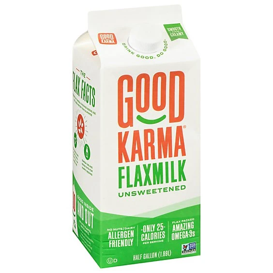 Good Karma Unsweetened Flax Milk  0.5gal