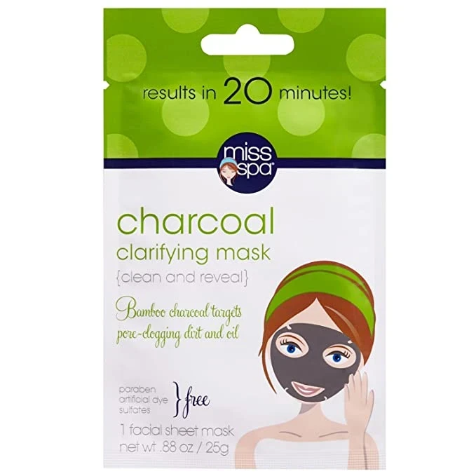 Miss Spa Charcoal Facial Sheet Mask  1ct/0.88oz