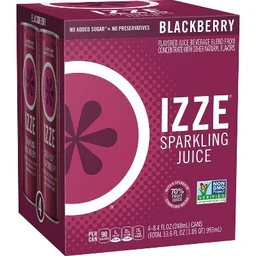 IZZE IZZE Sparkling Blackberry Beverage 4pk/8.4 fl oz Cans