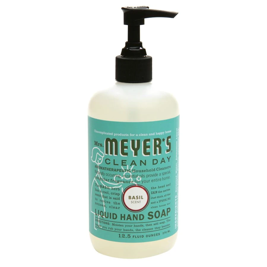 Mrs. Meyer's Clean Day Liquid Hand Soap, Basil Scent, 12.5 Oz.