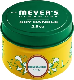 Mrs. Meyer's Clean Day Mrs. Meyer's Honeysuckle Tin Candle  2.9oz