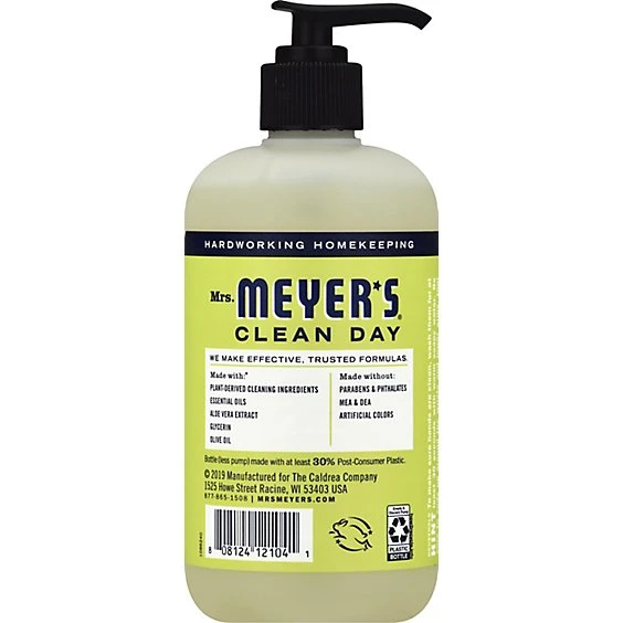 Mrs. Meyer's Clean Day Liquid Hand Soap, Lemon Verbena