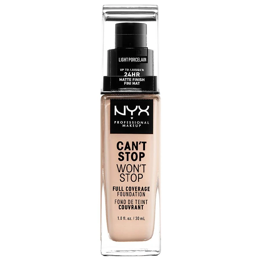 NYX Professional Makeup Can't Stop Won't Stop Foundation  Light Shades