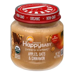 Happy Family Happybaby Baby Food, Apples, Oats & Cinnamon