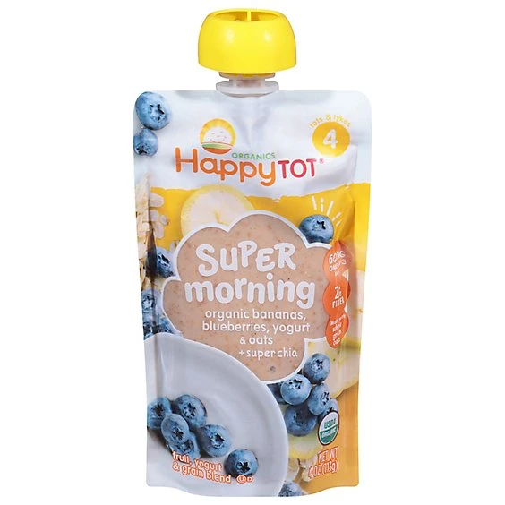 Happytot Organics Fruit Yogurt & Grain Blend Baby Food
