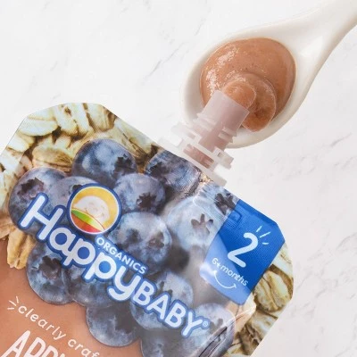 Happy Baby Clearly Crafted S2 Blueberry Oats 4oz