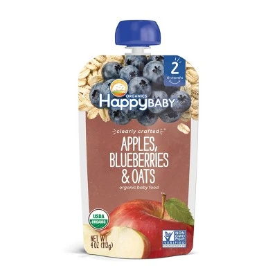 Happy Baby Clearly Crafted S2 Blueberry Oats 4oz