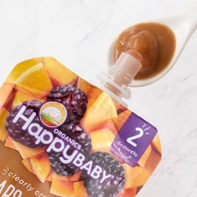 Happybaby Organics Organic Baby Food, Pears, Squash & Blackberries, Pears, Squash & Blackberries