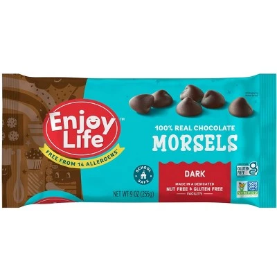 Enjoy Life Dark Chocolate Dairy Free Vegan Chocolate Chips  9oz