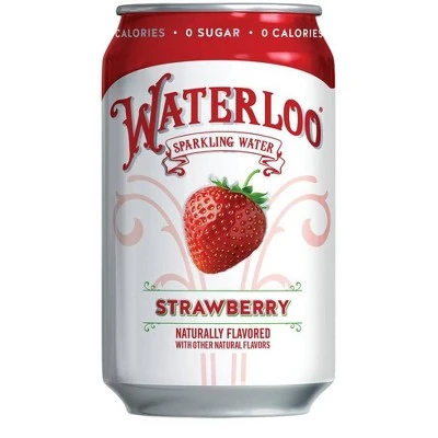 Waterloo Strawberry Sparkling Water 8pk/12 fl oz Cans