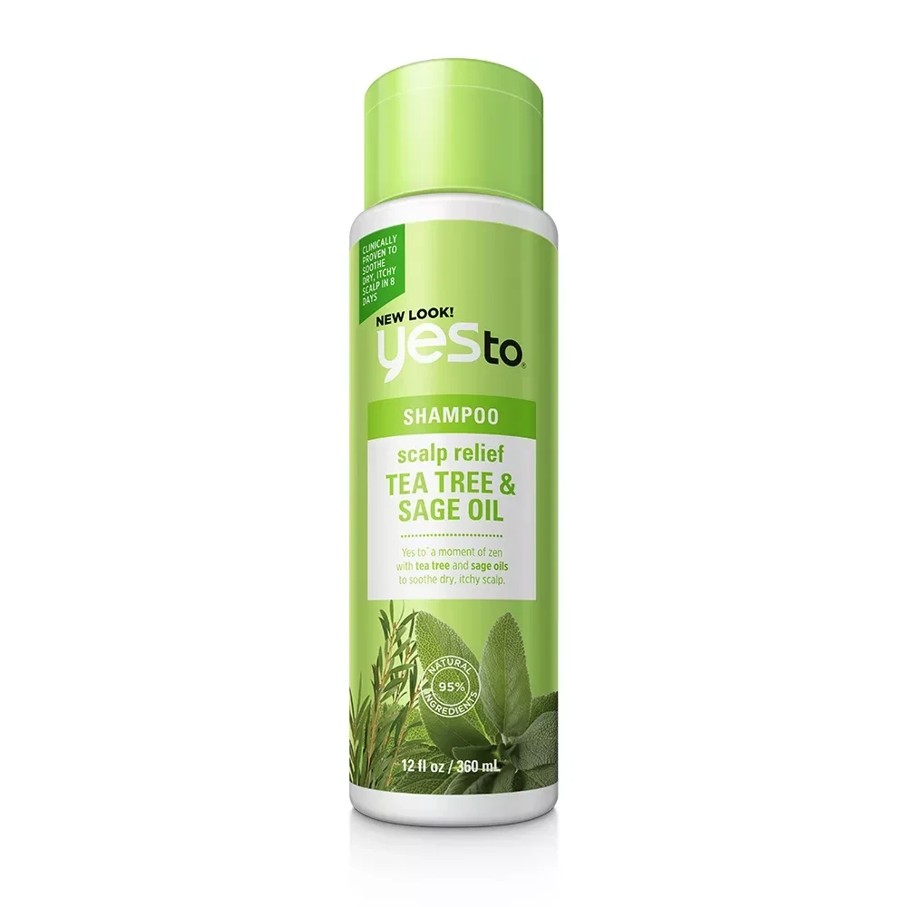 Yes to Naturals Tea Tree & Sage Oil Scalp Relief Shampoo  12 fl oz