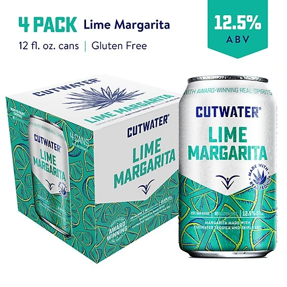 Cutwater Spirits Lime Tequila Margarita 4pk/12 fl oz Cans