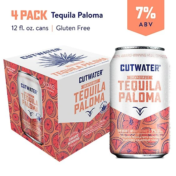 Cutwater Spirits Grapefruit Tequila Paloma  4pk/12 fl oz Cans