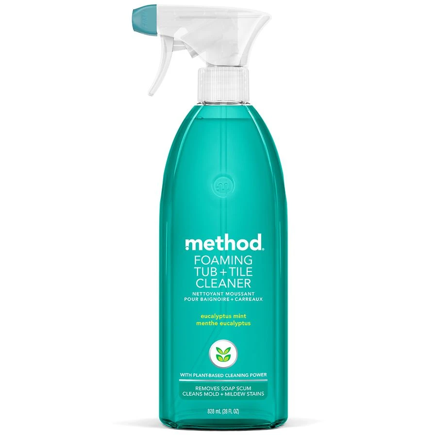 Method Cleaning Products Foaming Bathroom Cleaner Eucalyptus Mint Spray Bottle 28 fl oz