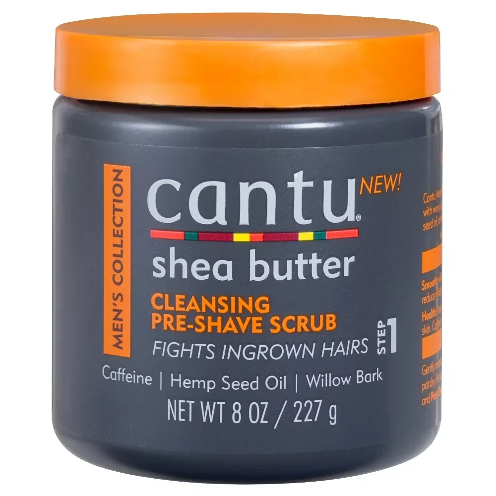 Cantu Men's Shea Butter Cleansing Pre Shave Scrub  8oz