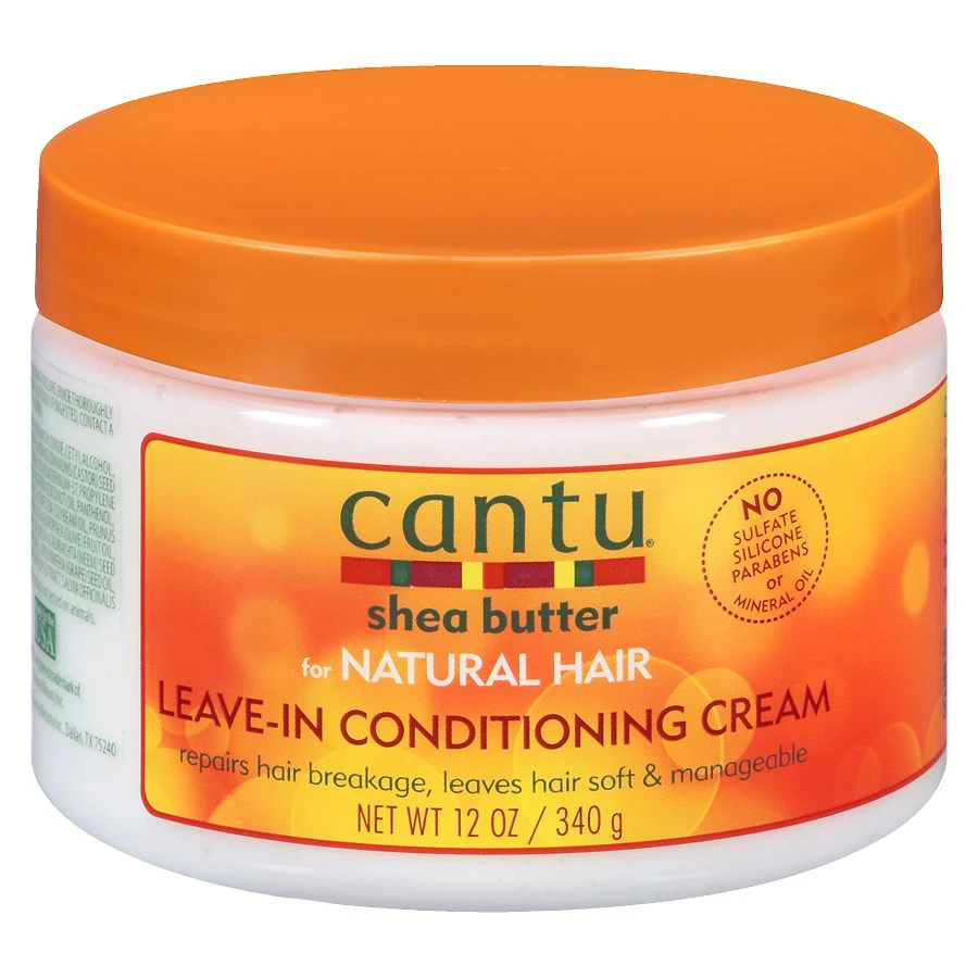 Cantu Shea Butter Natural Leave In Conditioning Cream  12 fl oz