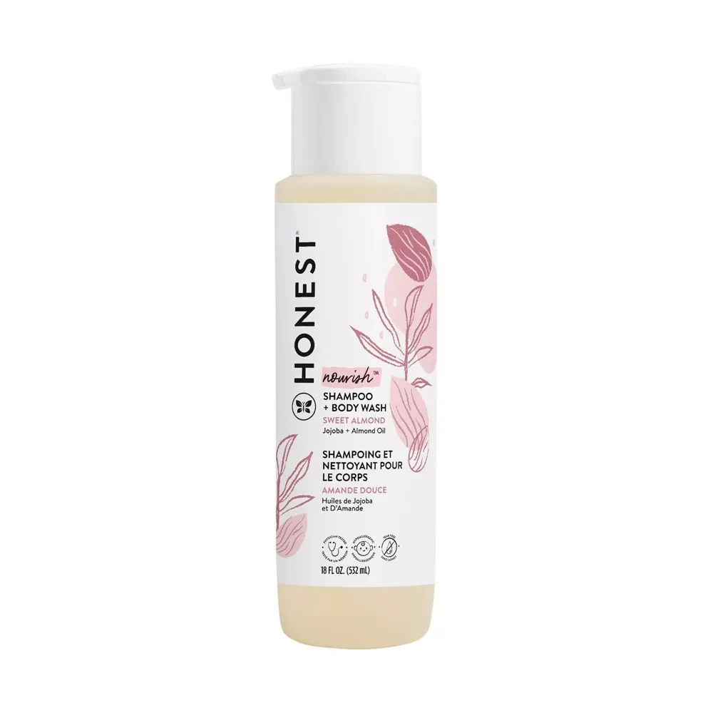 The Honest Company Gently Nourishing Shampoo & Body Wash Sweet Almond  18 fl oz