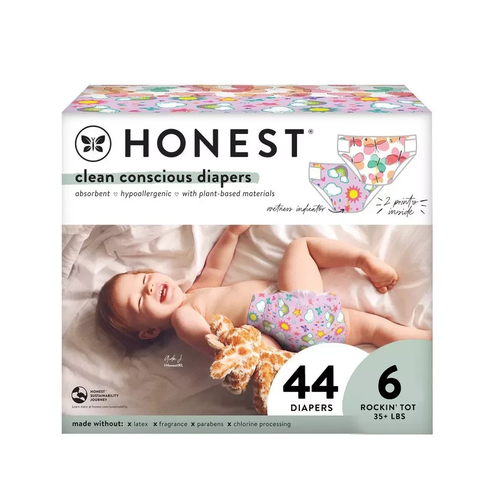 The Honest Company Disposable Diapers  Size 6