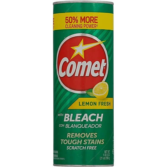 Comet Lemon Fresh Disinfectant Cleanser with Bleach 21 oz