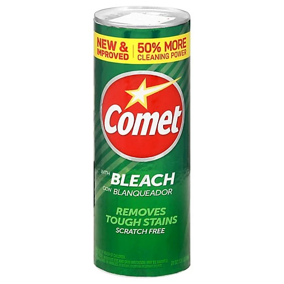 Comet with Bleach Disinfectant Cleanser Scratch Free  21oz