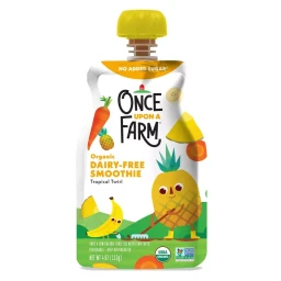 Once Upon a Farm Once Upon A Farm Tropical Diary Free Smoothie Baby Food Pouch  4oz