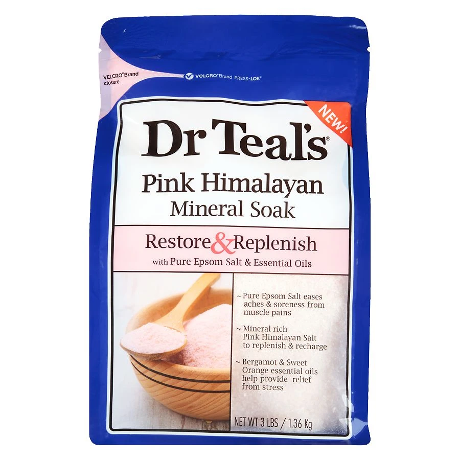 Dr Teal's Restore & Replenish Pink Himalayan Mineral Soak Pink 48oz