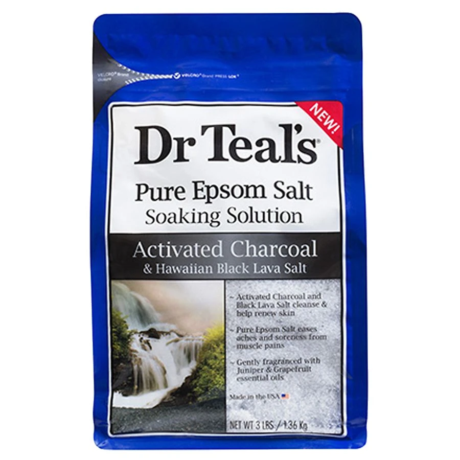 Dr Teal's Charcoal Salt Soaking Solution  48oz