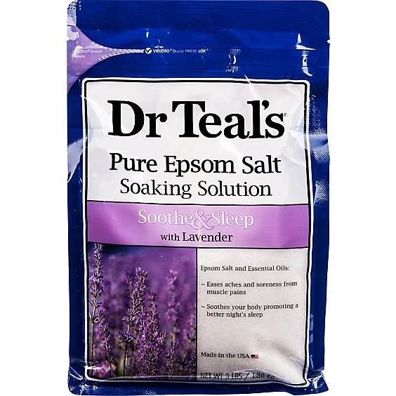 Dr Teal's Pure Epsom Salt Soothe & Sleep Lavender Soaking Solution  48oz